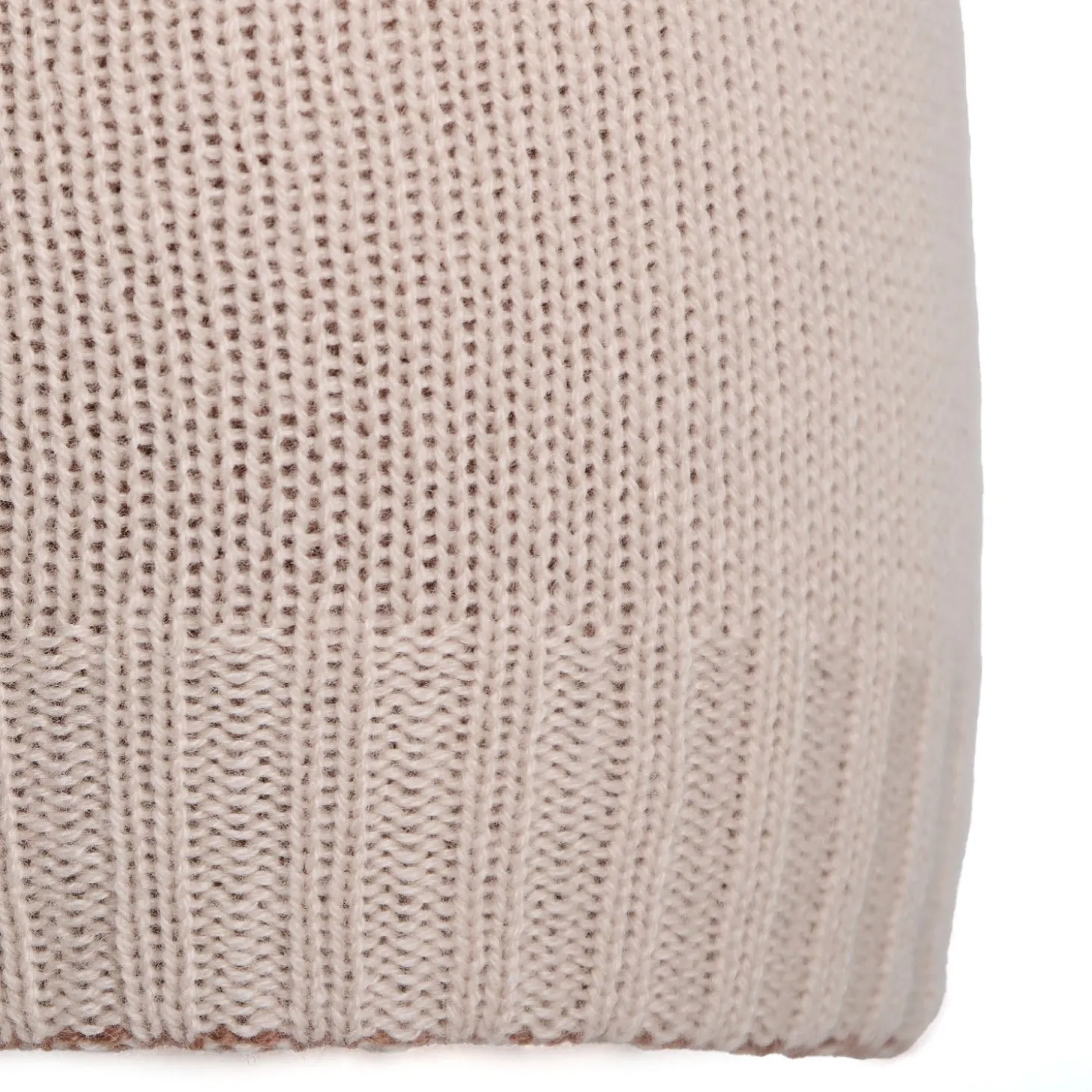 BERRETTO BICOLORE ROSA In cashmere