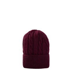BERRETTO BORDEAUX A trecce in cashmere