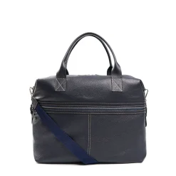 BORSA DA VIAGGIOBLU SCURO In pelle martellata