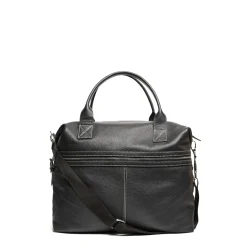 BORSA DA VIAGGIO NERA In pelle martellata