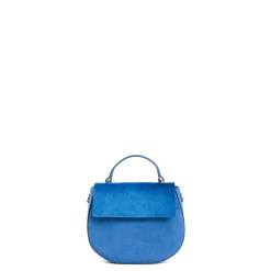 BORSA MINI CLEO BLUETTE In camoscio e cavallino