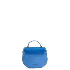 BORSA MINI CLEO BLUETTE In camoscio e cavallino