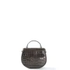 BORSA MINI CLEO GRIGIA Stampa coccodrillo