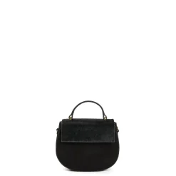 BORSA MINI CLEO NERA In camoscio e cavallino