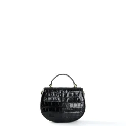 BORSA MINI CLEO NERA Stampa coccodrillo