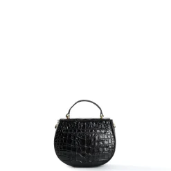 BORSA MINI CLEO NERA Stampa coccodrillo