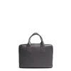 BORSA PORTA PC GRIGIA In pelle martellata