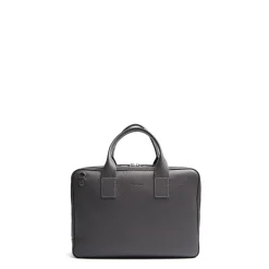 BORSA PORTA PC GRIGIA In pelle martellata