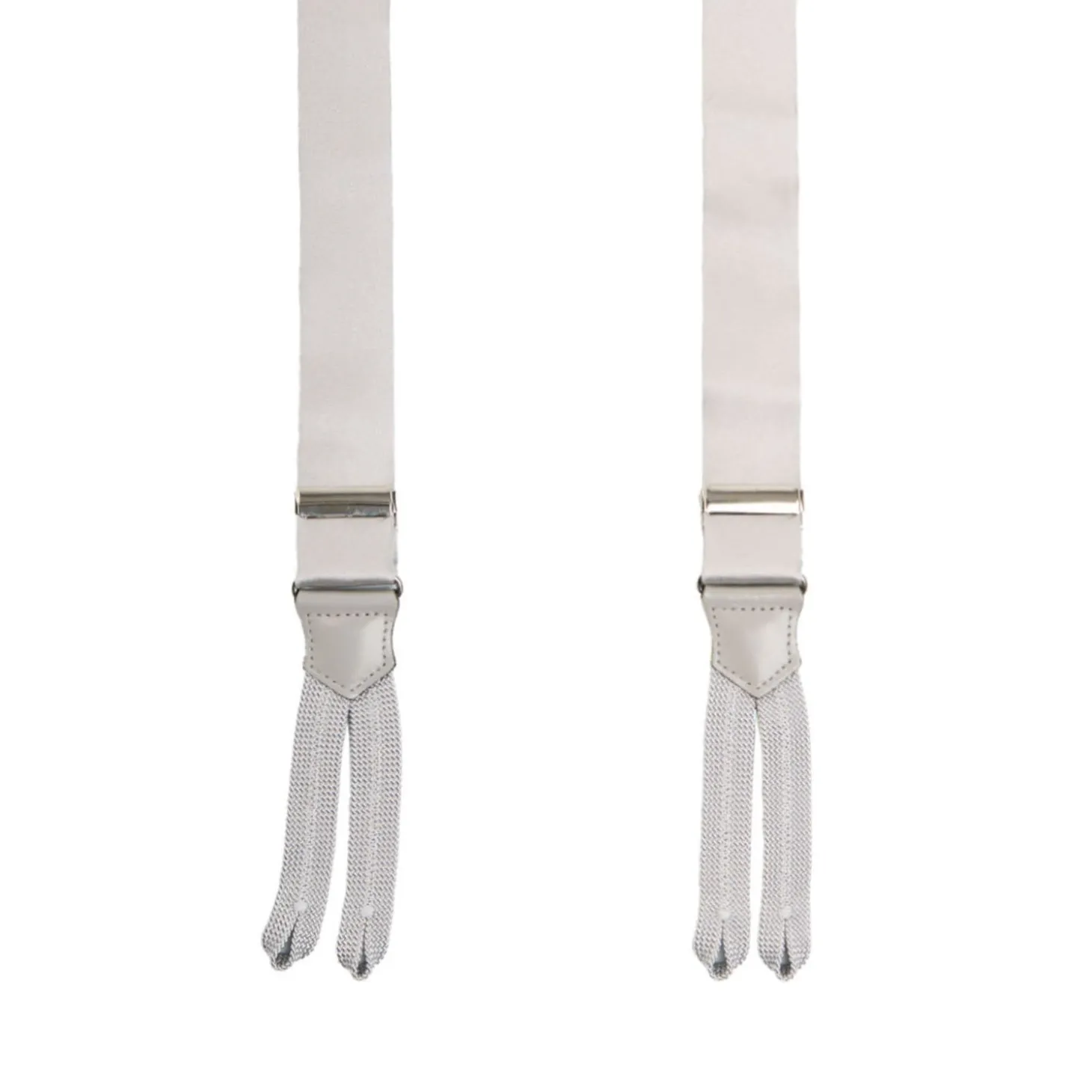 BRETELLE COLOR PERLA In raso di seta 2,5 cm