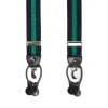BRETELLE EM BLU SCURO E VERDE Rigata