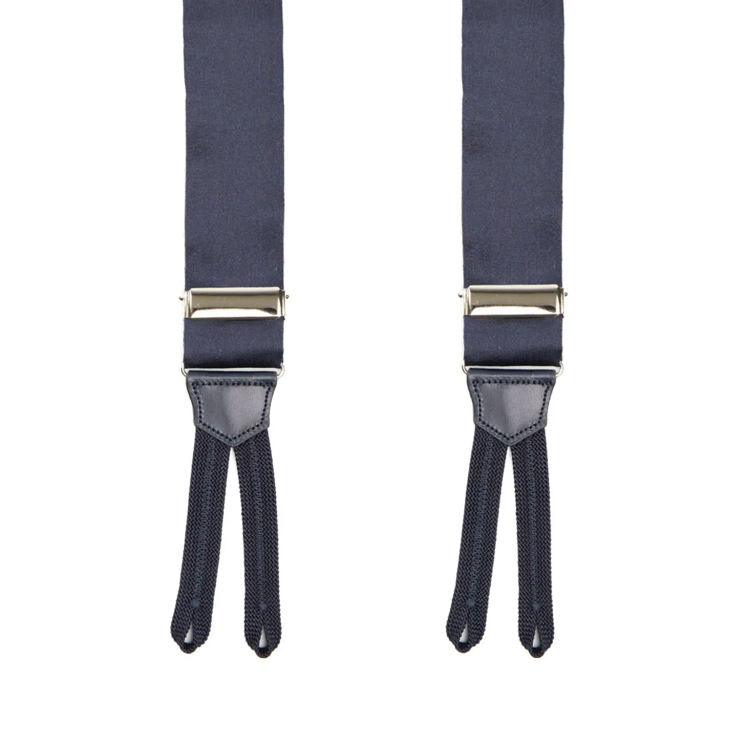 BRETELLE EM BLU SCURO In raso di seta 3,5 cm