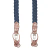BRETELLE INTRECCIATE BLU In cotone