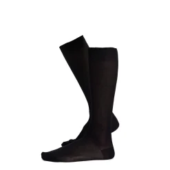 CALZINO LUNGO NERO In filo di scozia