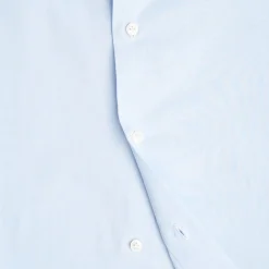 CAMICIA CLASSICA AZZURRA SLIM In cotone popeline