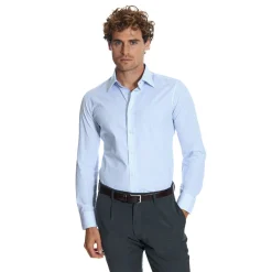 CAMICIA CLASSICA DOPPIA RIGA SLIM In cotone popeline