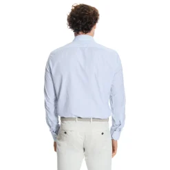 CAMICIA CLASSICA DOPPIA RIGA REGULAR In cotone popeline