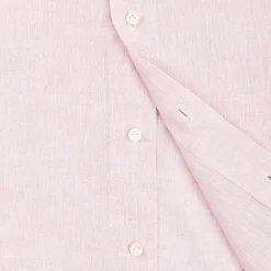 CAMICIA IN LINO LILLA Con bottoni in madreperla