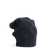 CAPPELLO A TRECCE BLU In lana