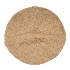 CAPPELLO BASCO A TRECCE CAMMELLO In cashmere
