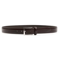 CINTURA CLASSICA COLOR TESTA MORO In pelle 30 mm
