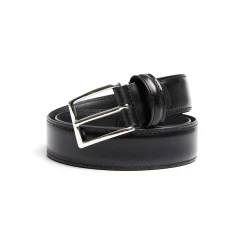 CINTURA CLASSICA NERA In pelle 30 mm