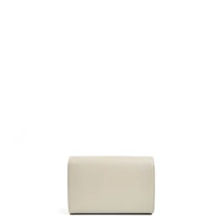 CLUTCH BAG BEIGE In pelle bottolata