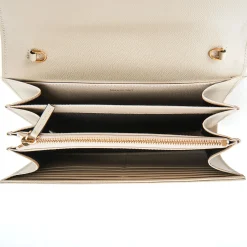 CLUTCH BAG BEIGE In pelle bottolata