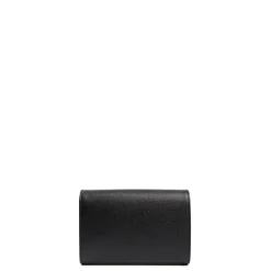 CLUTCH BAG NERA In pelle bottolata