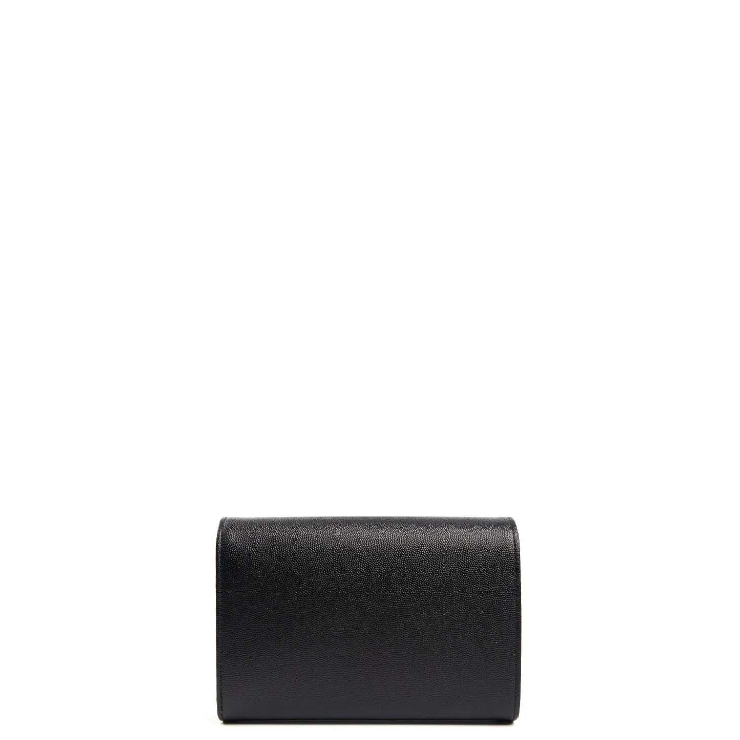 CLUTCH BAG NERA In pelle bottolata