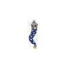 CORNETTO BLUETTE In seta e argento