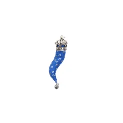 CORNETTO BLUETTE In seta e argento