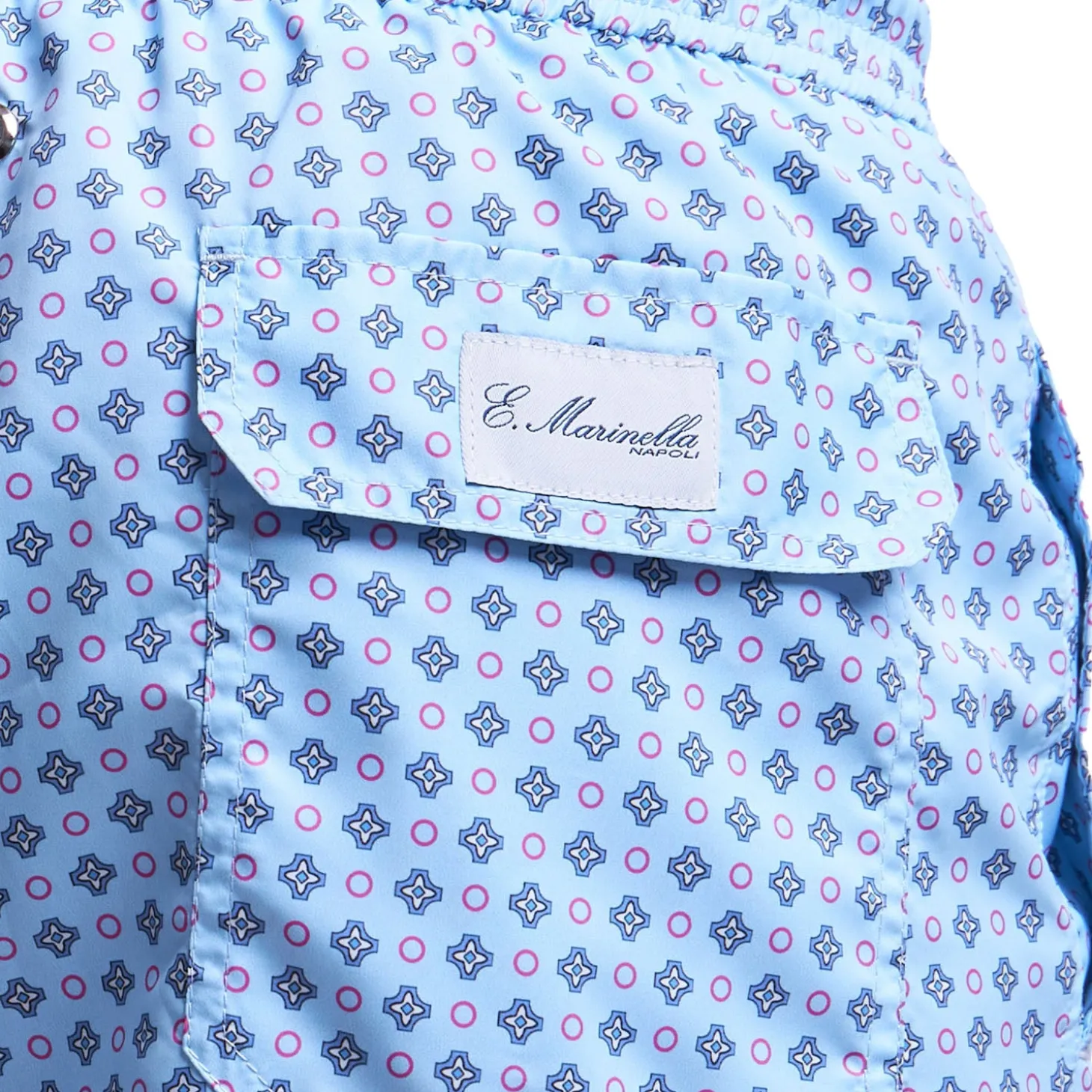 COSTUME DA BAGNO AZZURRO Microfantasia fiore