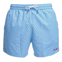 COSTUME DA BAGNO AZZURRO Microfantasia fiore