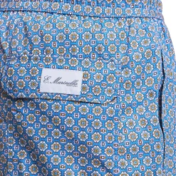 COSTUME DA BAGNO AZZURRO POLVERE Macrofantasia fiore