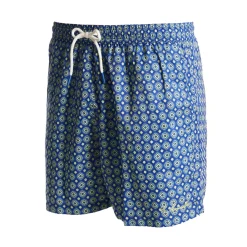 COSTUME DA BAGNO BLU Macrofantasia fiore