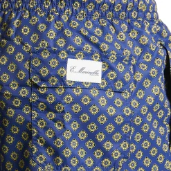COSTUME DA BAGNO BLU Macrofantasia fiore