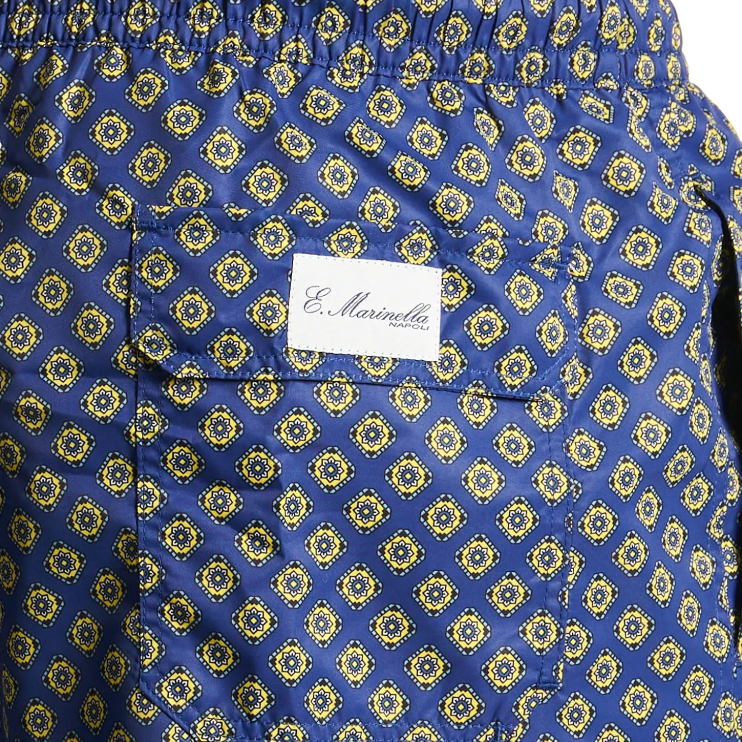 COSTUME DA BAGNO BLU Macrofantasia fiore