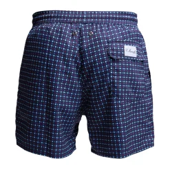 COSTUME DA BAGNO BLU SCURO Microfantasia fiore