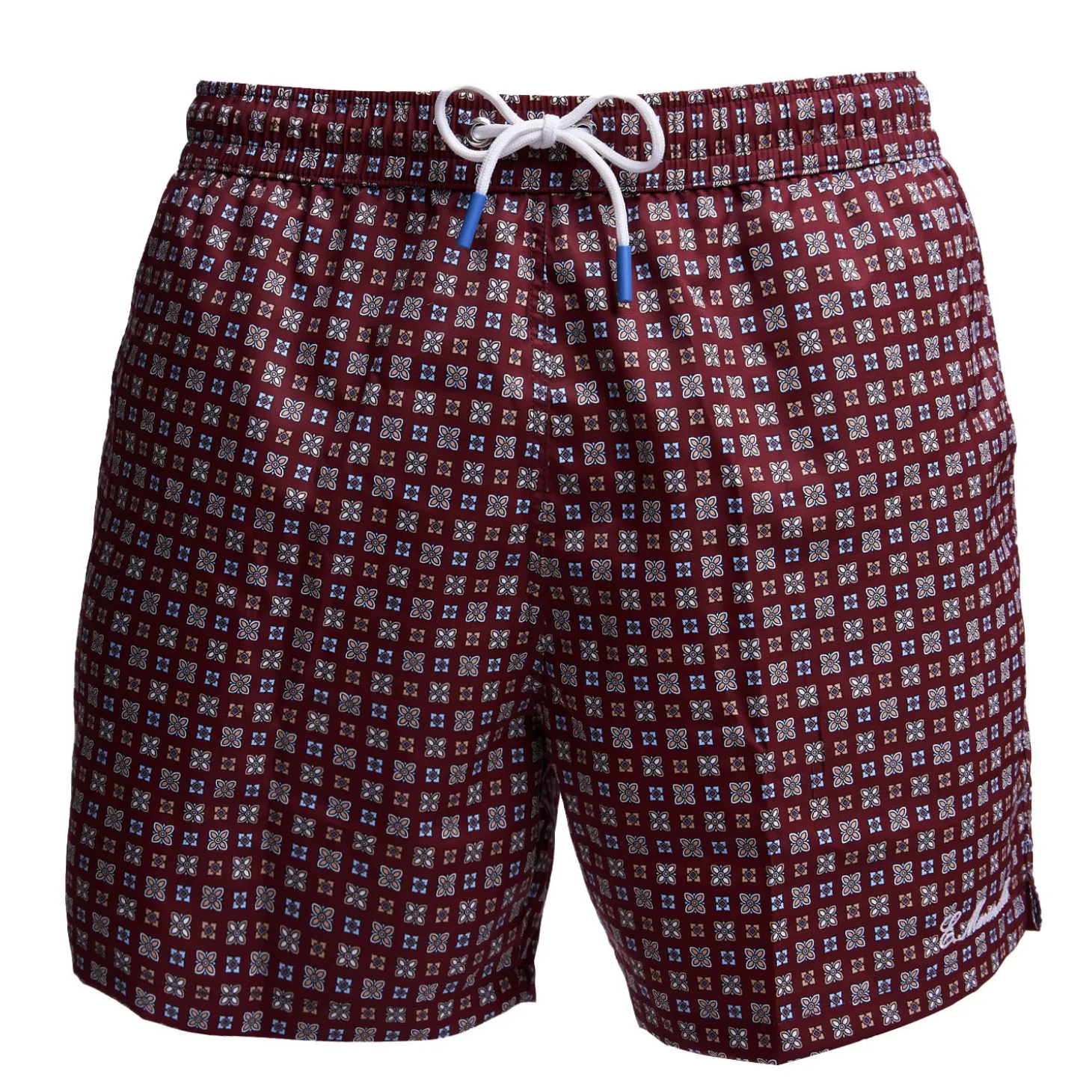 COSTUME DA BAGNO BORDEAUX Microfantasia fiore