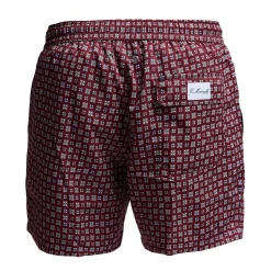 COSTUME DA BAGNO BORDEAUX Microfantasia fiore