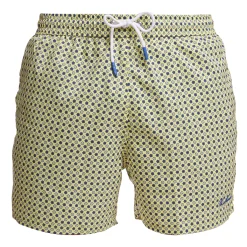 COSTUME DA BAGNO GIALLO Microfantasia fiore