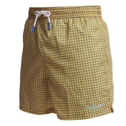 COSTUME DA BAGNO GIALLO Microfantasia fiore