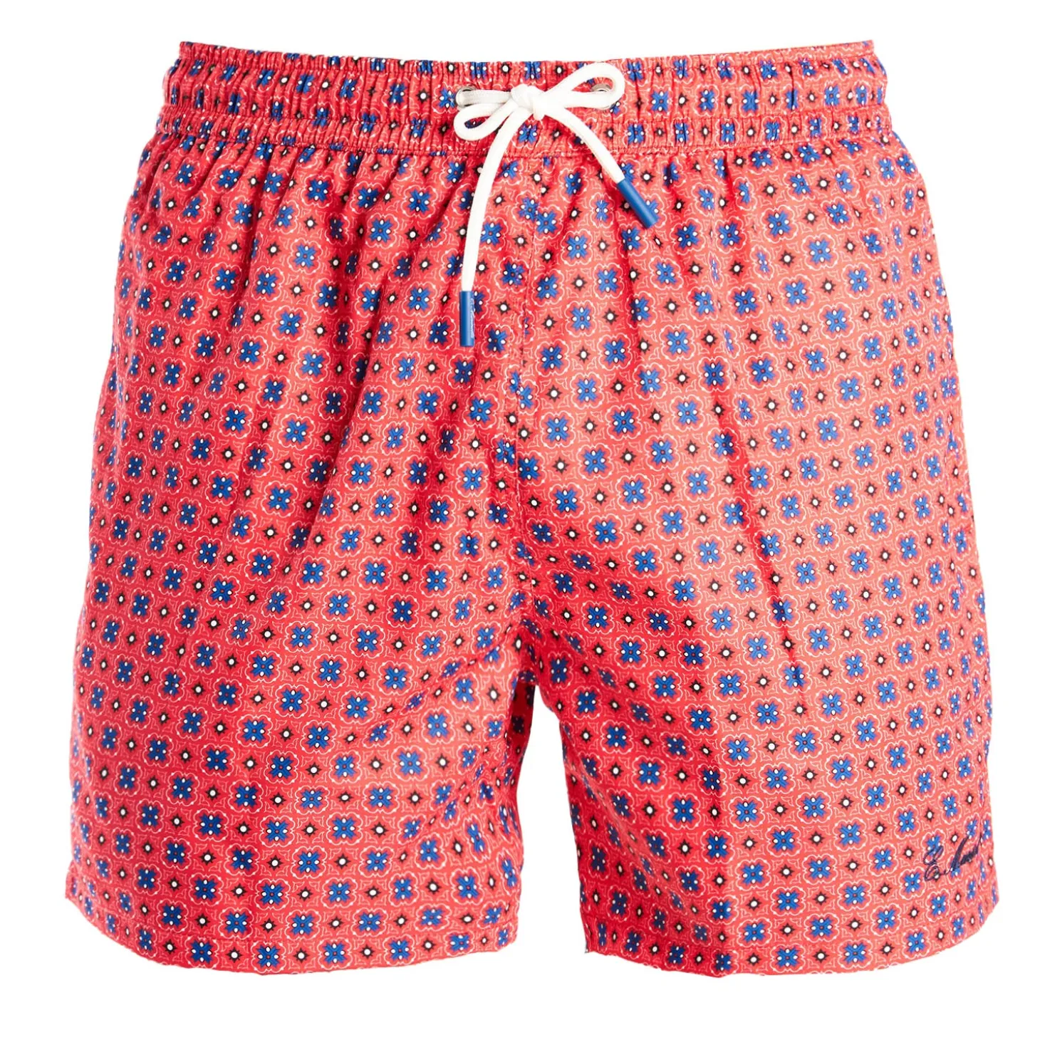 COSTUME DA BAGNO ROSSO Macrofantasia fiore