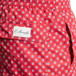 COSTUME DA BAGNO ROSSO Macrofantasia fiore