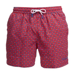 COSTUME DA BAGNO ROSSO Macrofantasia fiore