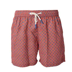 COSTUME DA BAGNO ROSSO Microfantasia fiore