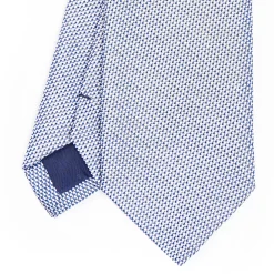 CRAVATTA CERIMONIA BLU In seta jacquard