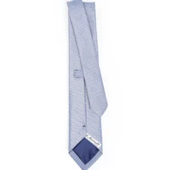 CRAVATTA CERIMONIA BLU In seta jacquard
