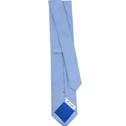 CRAVATTA CERIMONIA BLU In seta jacquard
