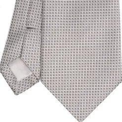 CRAVATTA CERIMONIA GRIGIO CHIARO In seta jacquard